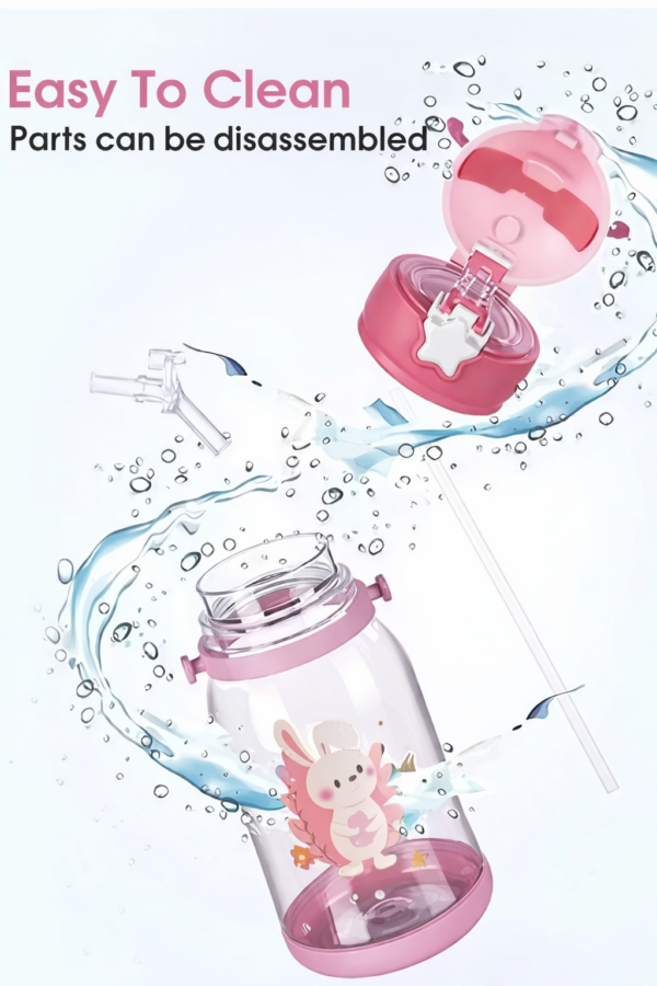 Deer Horn Shape Water Bottle with Cartoon Character for Kids